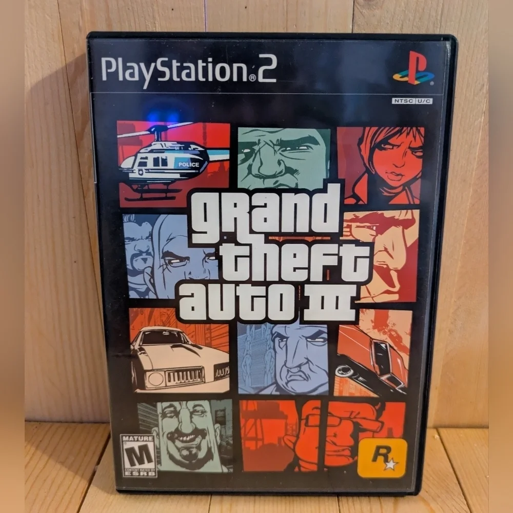 Grand Theft Auto III for Sony 2 - Black Case Game Used